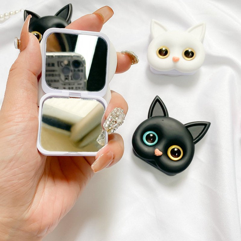 Skorter | 3D cute kitten phone holder with mini mirror