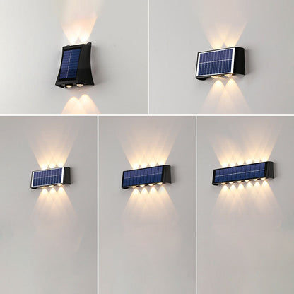Skorter | Modern Simplicity Solar Waterproof Rectangular ABS PMMA LED Wall Light Lamp For Outdoor Patio