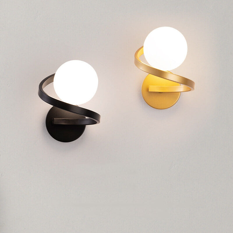 Skorter | Modern minimalist curved LED wall lamp with 1 light