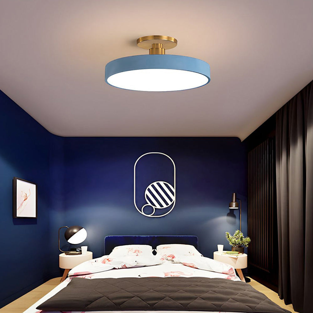 Skorter | Modern LED Semi Flush Mount Ceiling Light | Energy-Saving. Durable Design for Hallway. Dining Room & Living Room