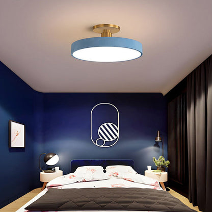 Skorter | Modern LED Semi Flush Mount Ceiling Light | Energy-Saving. Durable Design for Hallway. Dining Room & Living Room