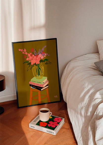 Skorter | Floral Vase - Arty Guava