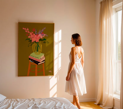 Skorter | Floral Vase - Arty Guava