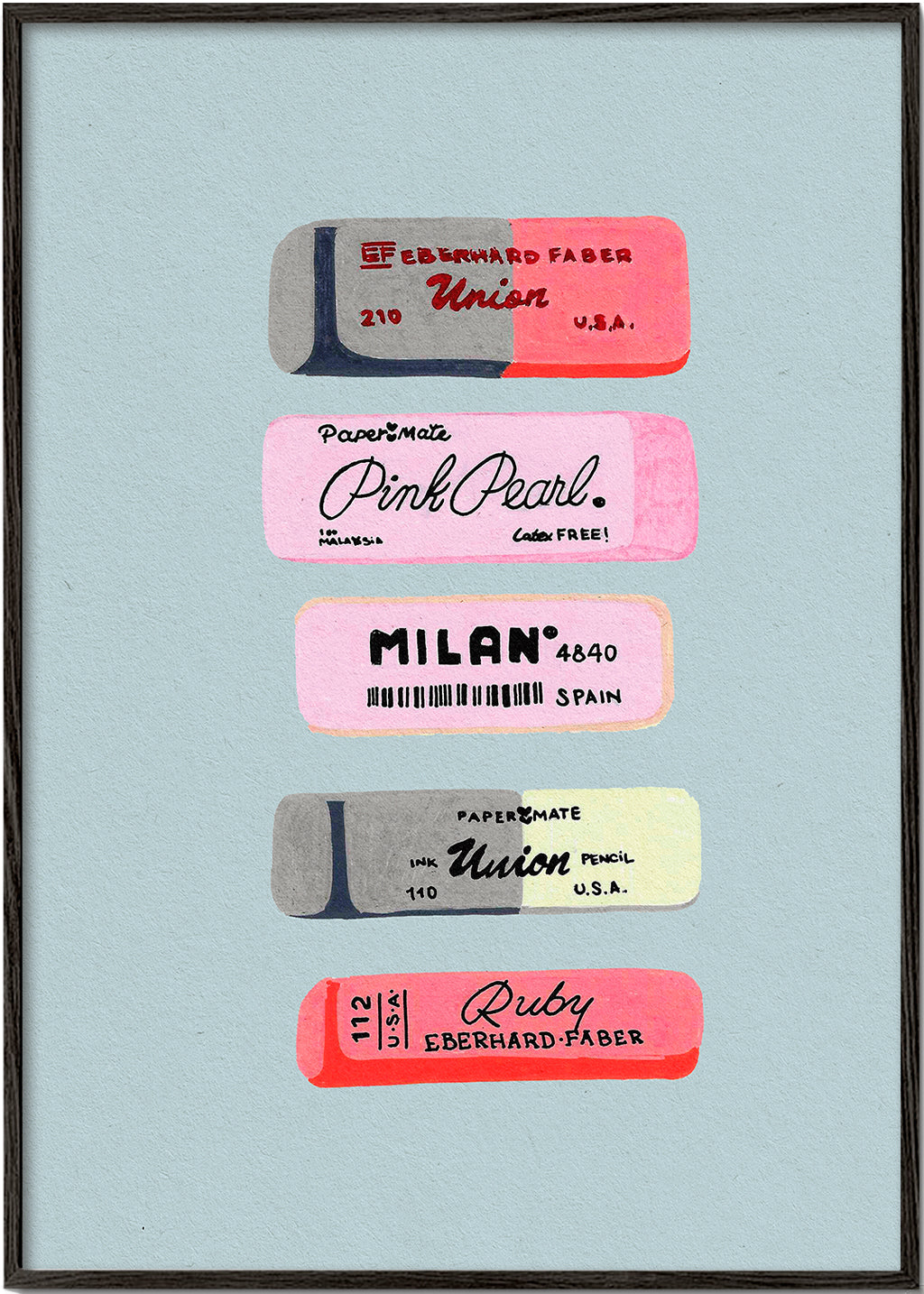 Skorter | Eraser Art Print - Studio Mandariini