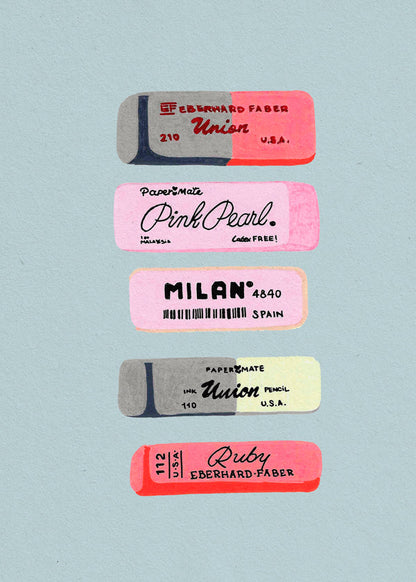 Skorter | Eraser Art Print - Studio Mandariini