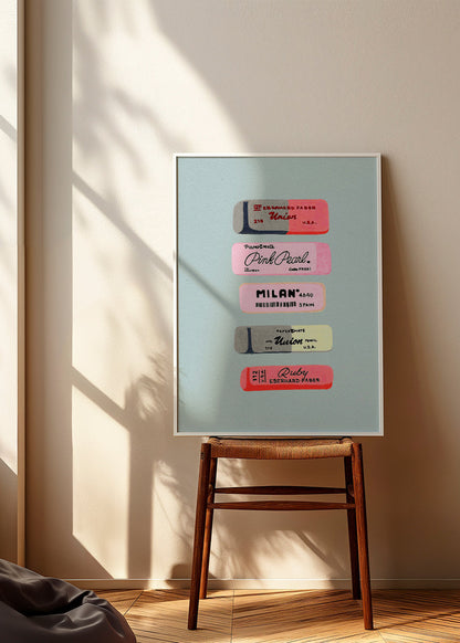 Skorter | Eraser Art Print - Studio Mandariini