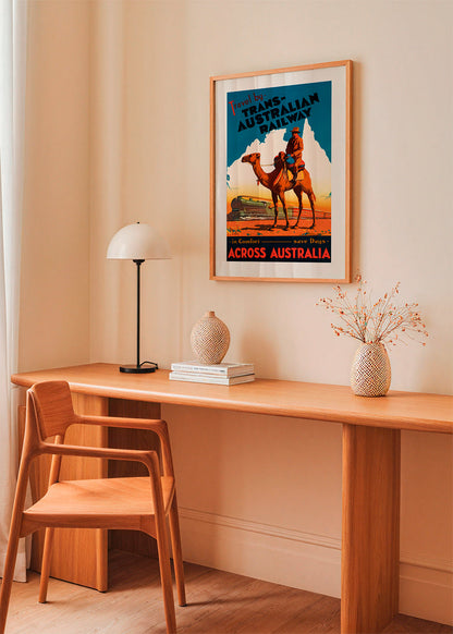 Skorter | Trans Australian Railway Poster - Vintage Travel Poster