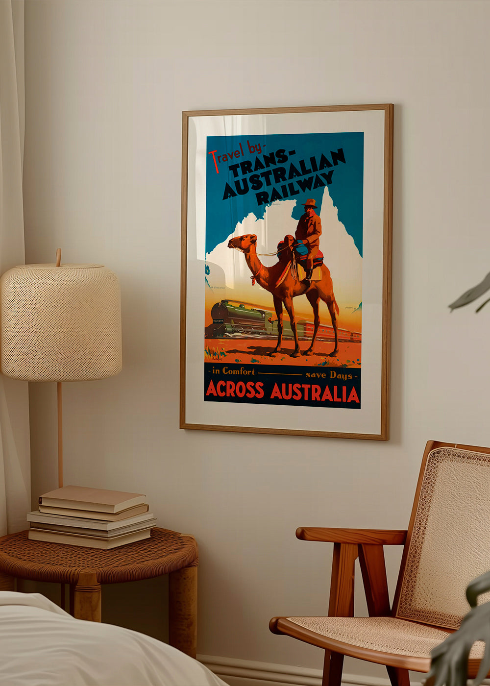 Skorter | Trans Australian Railway Poster - Vintage Travel Poster