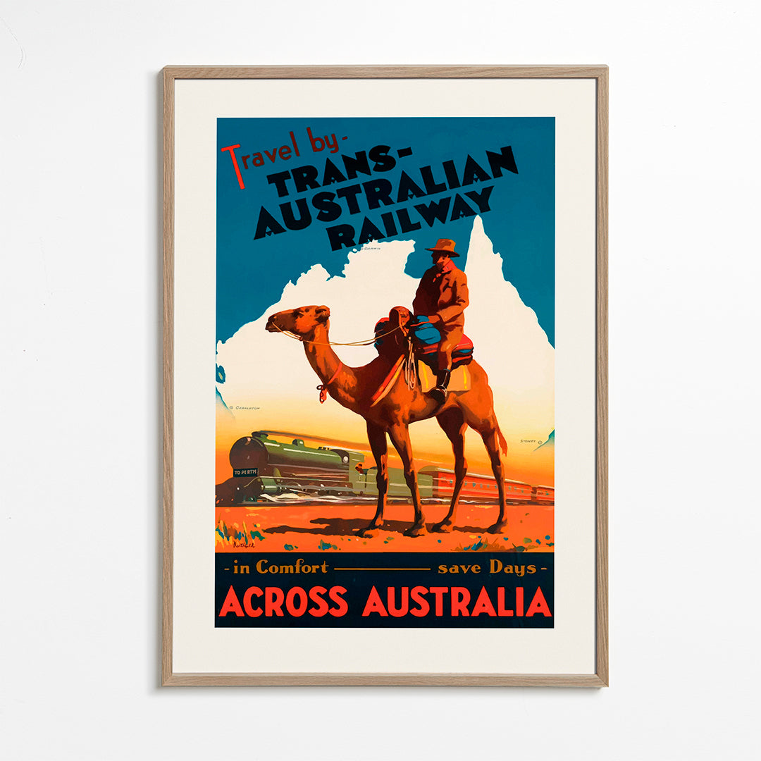 Skorter | Trans Australian Railway Poster - Vintage Travel Poster