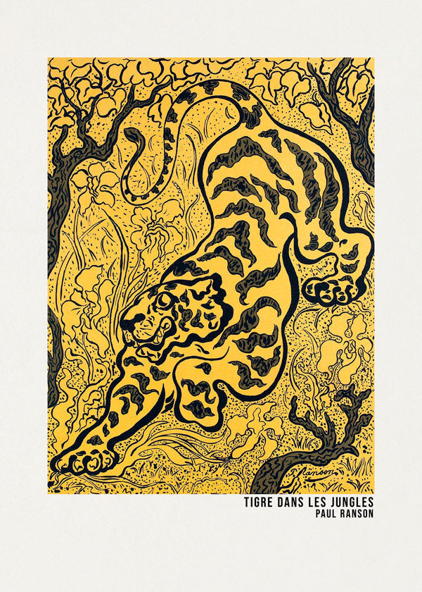 Skorter | Tiger In The Jungle Poster - Paul Ranson