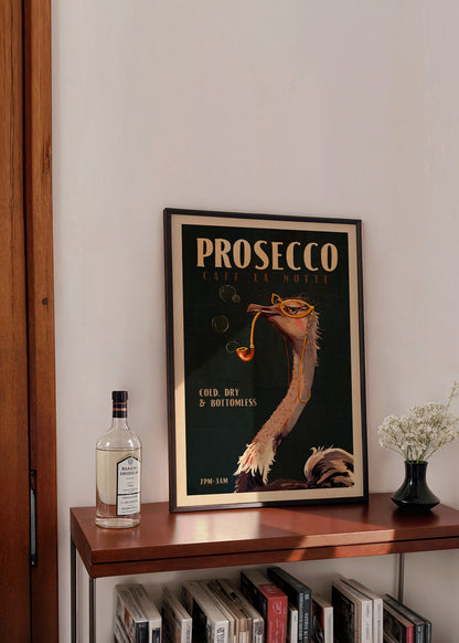 Skorter | Cute Art Deco Prosecco poster of a bouquet - The Whiskey Ginger