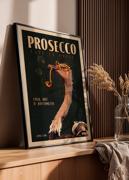 Skorter | Cute Art Deco Prosecco poster of a bouquet - The Whiskey Ginger