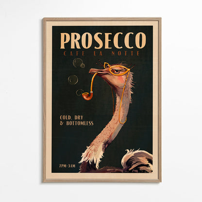 Skorter | Cute Art Deco Prosecco poster of a bouquet - The Whiskey Ginger