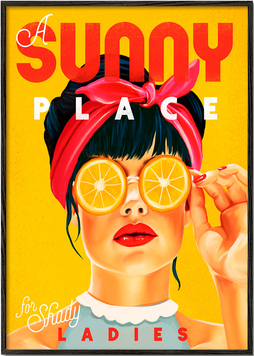 Skorter | A sunny place for shady ladies Orange Pinup Art - The Whiskey Ginger
