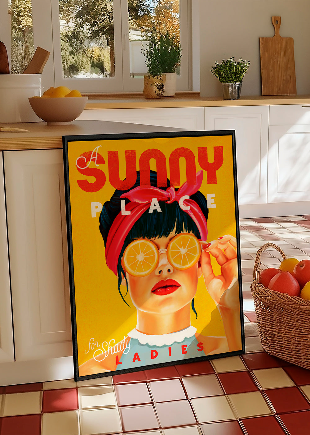 Skorter | A sunny place for shady ladies Orange Pinup Art - The Whiskey Ginger