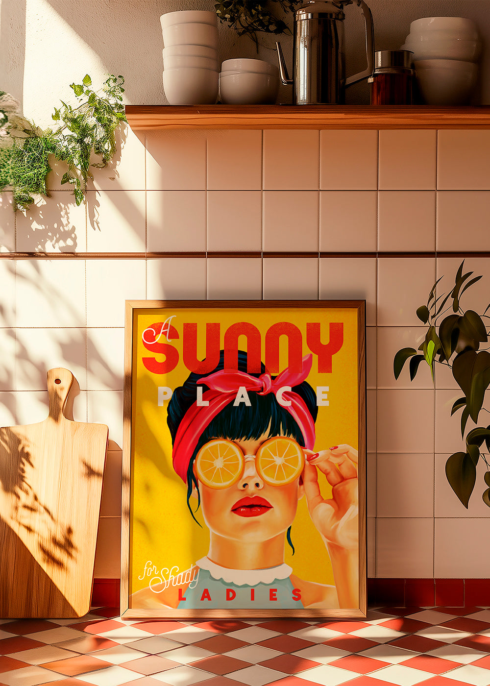 Skorter | A sunny place for shady ladies Orange Pinup Art - The Whiskey Ginger
