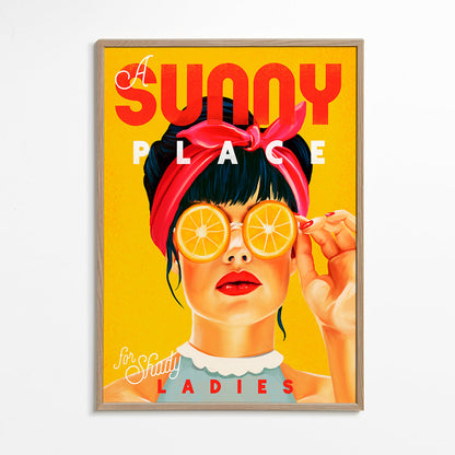 Skorter | A sunny place for shady ladies Orange Pinup Art - The Whiskey Ginger