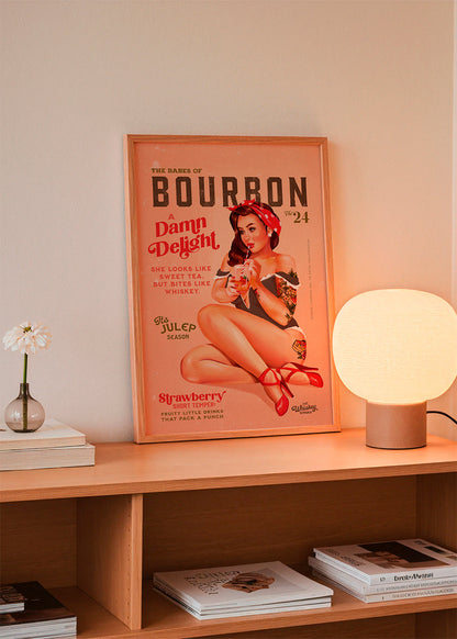 Skorter | Babes of Bourbon Vol 22 Vintage Pinup Girl Drinks A Cocktail - The Whiskey Ginger