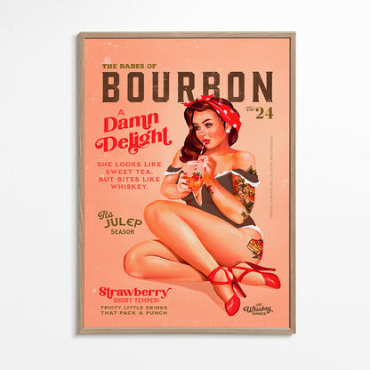 Skorter | Babes of Bourbon Vol 22 Vintage Pinup Girl Drinks A Cocktail - The Whiskey Ginger