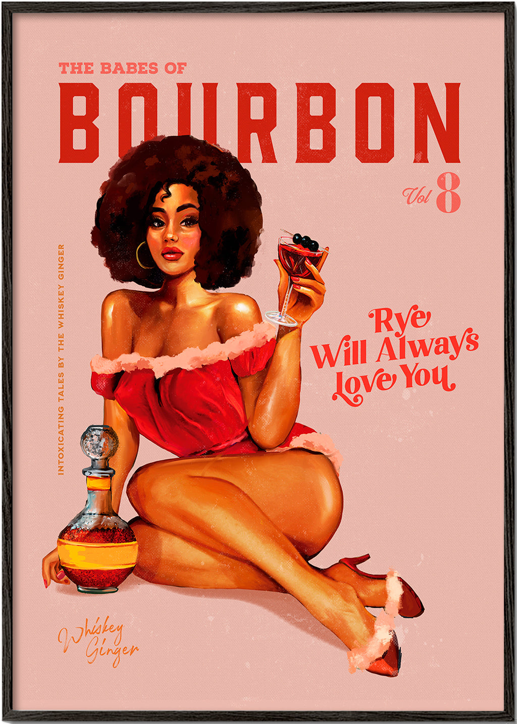 Skorter | Babes of Bourbon Vol 8 Vintage Pinup Girl with Afro - The Whiskey Ginger