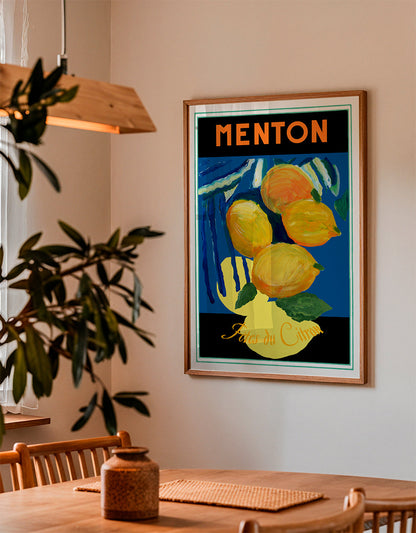 Skorter | Lemons Menton Citrus Fruit Poster - cartissi