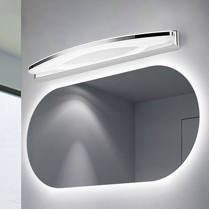 Skorter | Leigh Modern Minimalist Oval LED Wall Lamp Chrome Bedroom/Bathroom Metal Acrylic