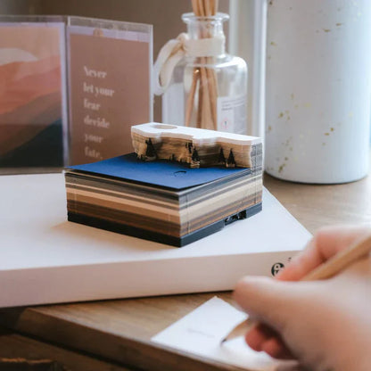 Skorter | 3D three-dimensional note paper carving model cartoon creative art gift