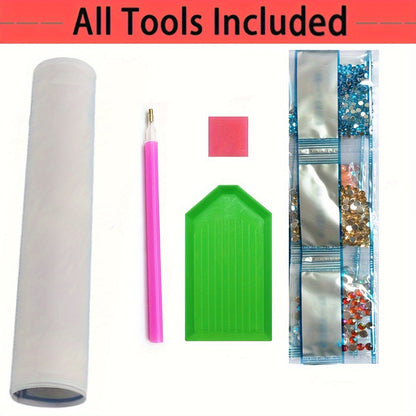 Skorter | 5D Owl Diamond Painting Set - DIY Special Crystal Drill, Handmade Art Gift, Unframed Canvas for Bedroom, Office, Living Room