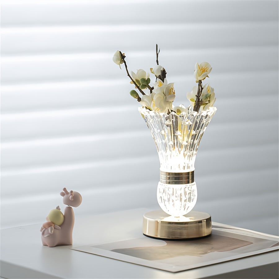 Skorter | VaseLight - LED Crystal Table Lamp with Dimmable Ambiance