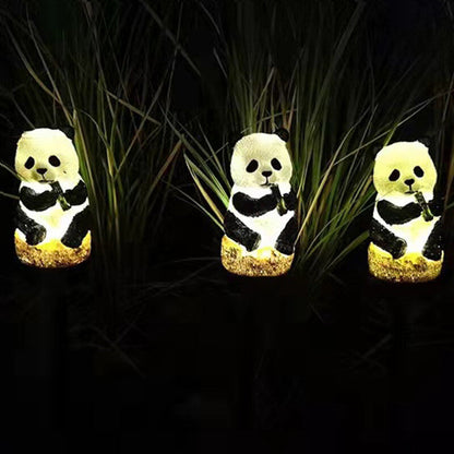 Skorter | Solar resin panda outdoor waterproof patio decoration ground light
