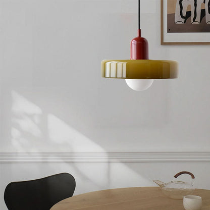 Skorter | Bauhaus Colored Glass Pendant Light