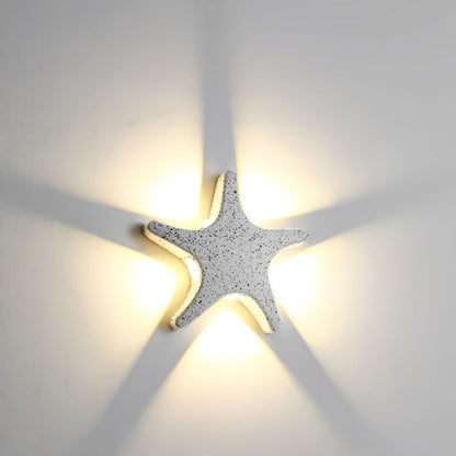 Skorter | Contemporary Simplicity Aluminum Starfish Design LED Waterproof Wall Lantern Lamp for Outdoor Terrace