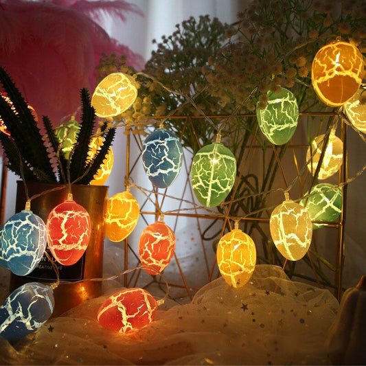Skorter | Easter Egg String LED Multicolor Cracking Egg Decorative String Lights