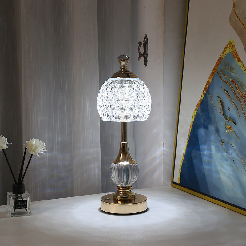 Skorter | Modern Creative Pineapple Metal Acrylic USB LED Table Lamp for Bedroom