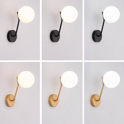 Skorter | Modern Bowl-shaped Glass Wall Lamp
