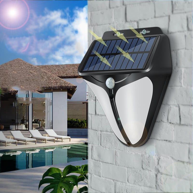 Skorter | Solar Intelligent Triangle Outdoor Waterproof Body Sensor Patio LED Wall Light
