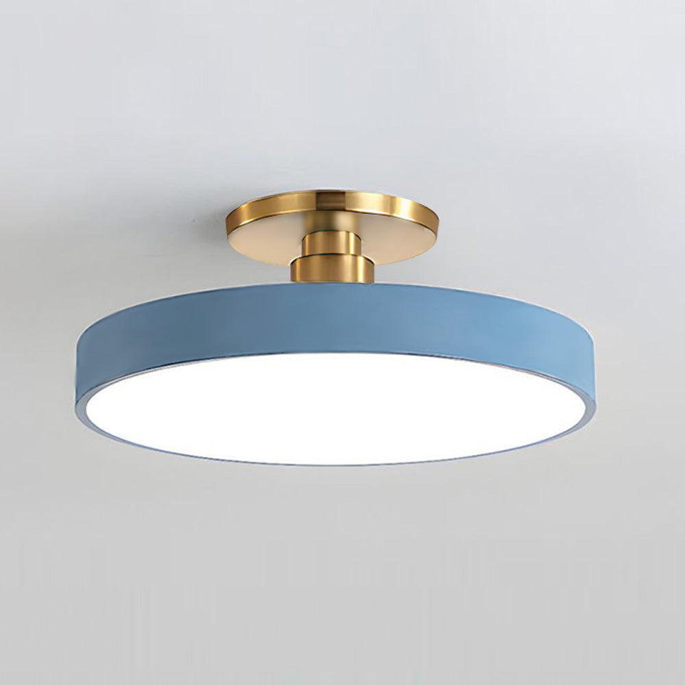 Skorter | Modern LED Semi Flush Mount Ceiling Light | Energy-Saving. Durable Design for Hallway. Dining Room & Living Room
