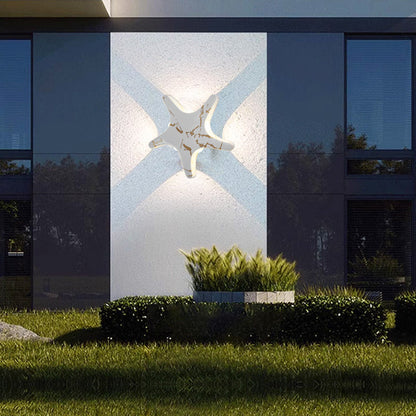 Skorter | Contemporary Simplicity Aluminum Starfish Design LED Waterproof Wall Lantern Lamp for Outdoor Terrace