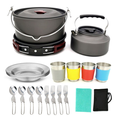 Skorter | Camping Kitchen Equipment Set New Oven Aluminum Pot