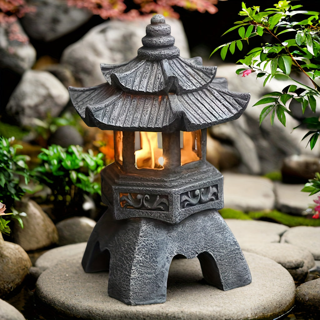 Skorter | LumiLicht - Solar Energy Pagoda Lantern statue, Zen decoration