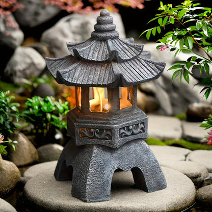 Skorter | LumiLicht - Solar Energy Pagoda Lantern statue, Zen decoration