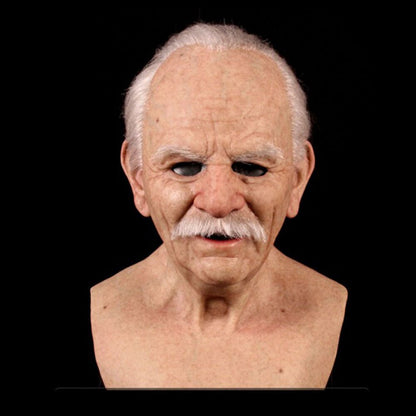 Skorter | Creepy Old Man Mask – Realistic Latex Halloween Mask for Adults