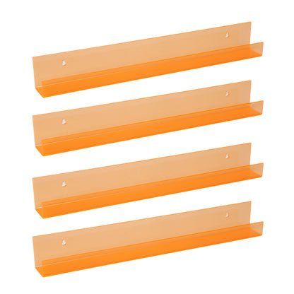 Skorter | AcrylicClear - Floating Transparent Storage Shelves for Bedroom, Living Room & Bathroom