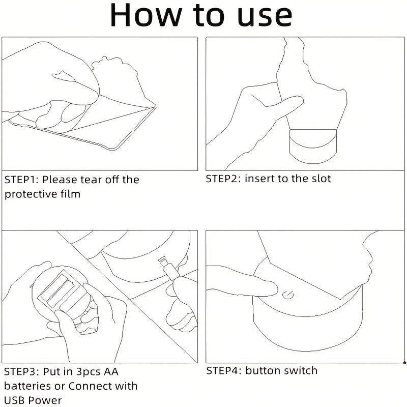 Skorter | DinoLight - 3D Dinosaur Night Light with Touch Control, RGB Light