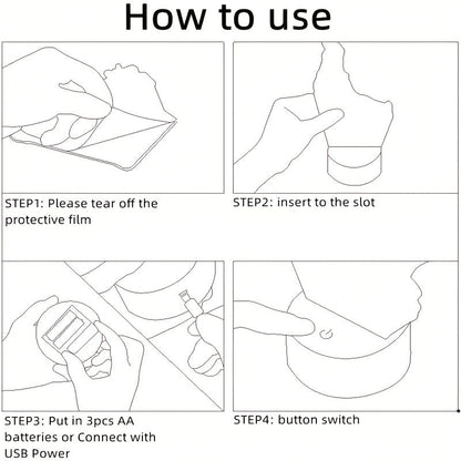 Skorter | DinoLight - 3D Dinosaur Night Light with Touch Control, RGB Light