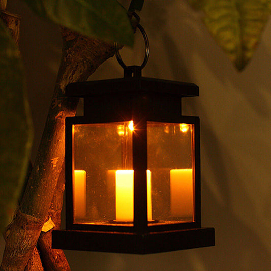 Skorter | Solar LED Candle Light Square Lantern Outdoor Light