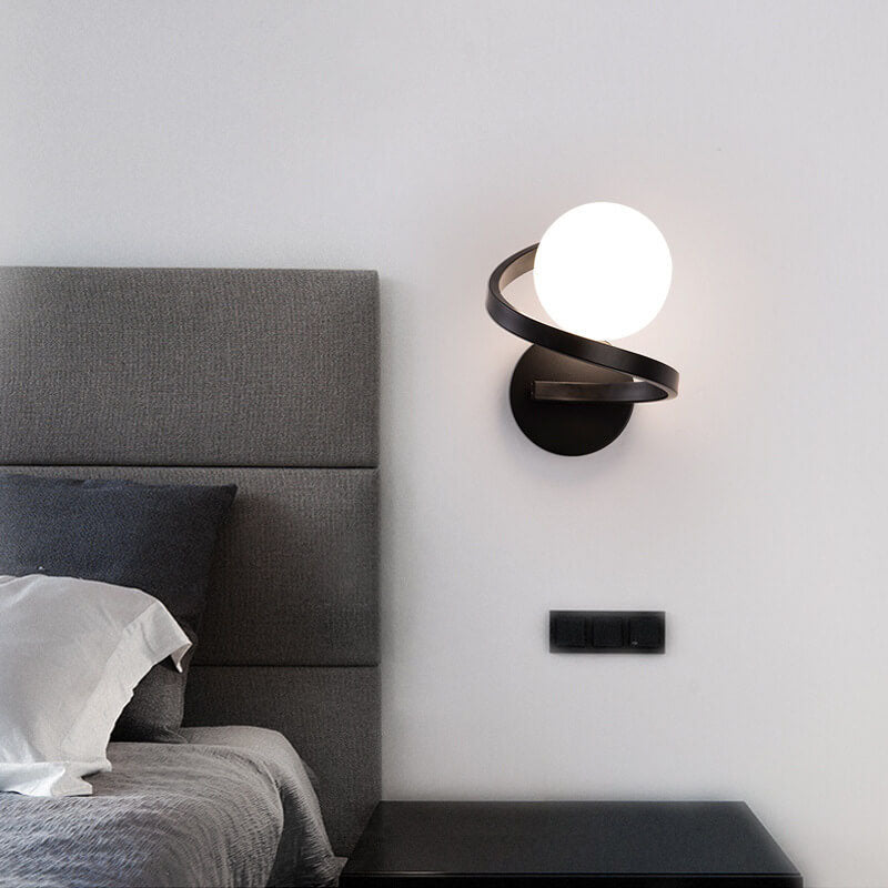 Skorter | Modern minimalist curved LED wall lamp with 1 light