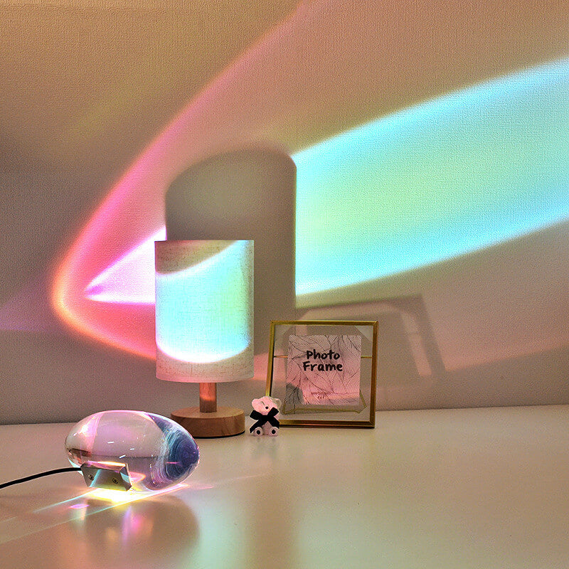 Skorter | Creative Crystal Projection Angel Eyes LED Table Lamp