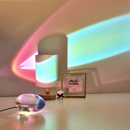 Skorter | Creative Crystal Projection Angel Eyes LED Table Lamp