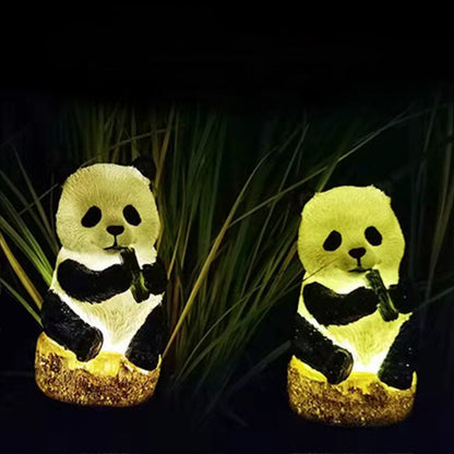 Skorter | Solar resin panda outdoor waterproof patio decoration ground light